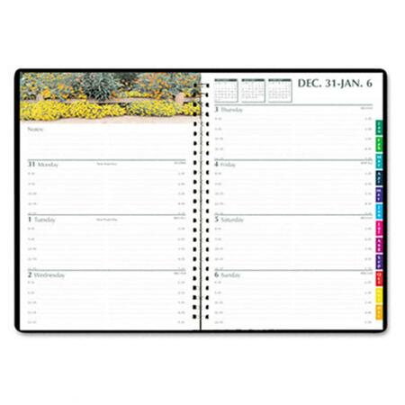 HOUSE OF DOOLITTLE Gardens of the World Weekly/Monthly Planner 7 x 10 Black 294632